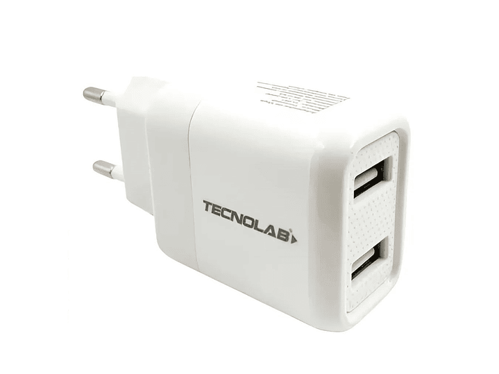 Cargador Pared 2 puertos USB + Cable USB-C TL044W Tecnolab 3