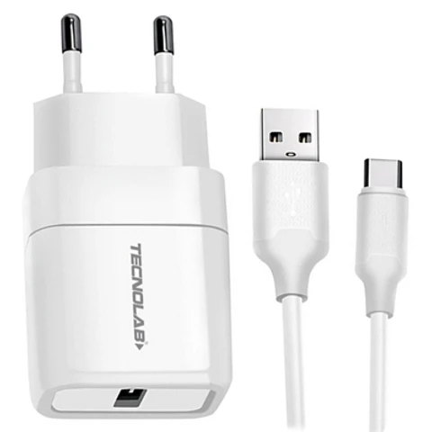 Cargador de Pared 12W + Cable USB a USB-C TL043W Tecnolab