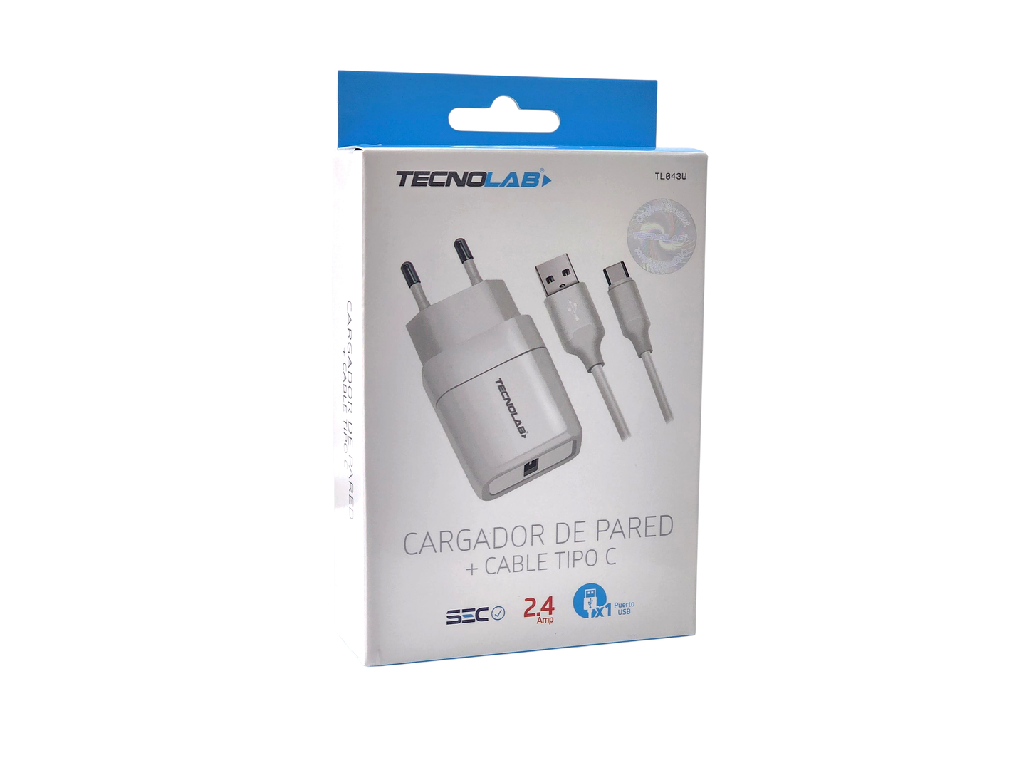 Cargador de Pared 12W + Cable USB a USB-C TL043W Tecnolab 3