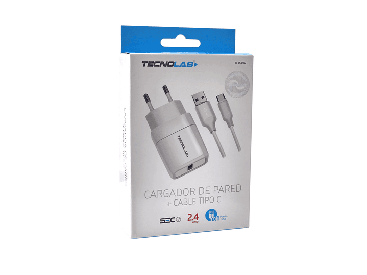 Cargador de Pared 12W + Cable USB a USB-C TL043W Tecnolab 3