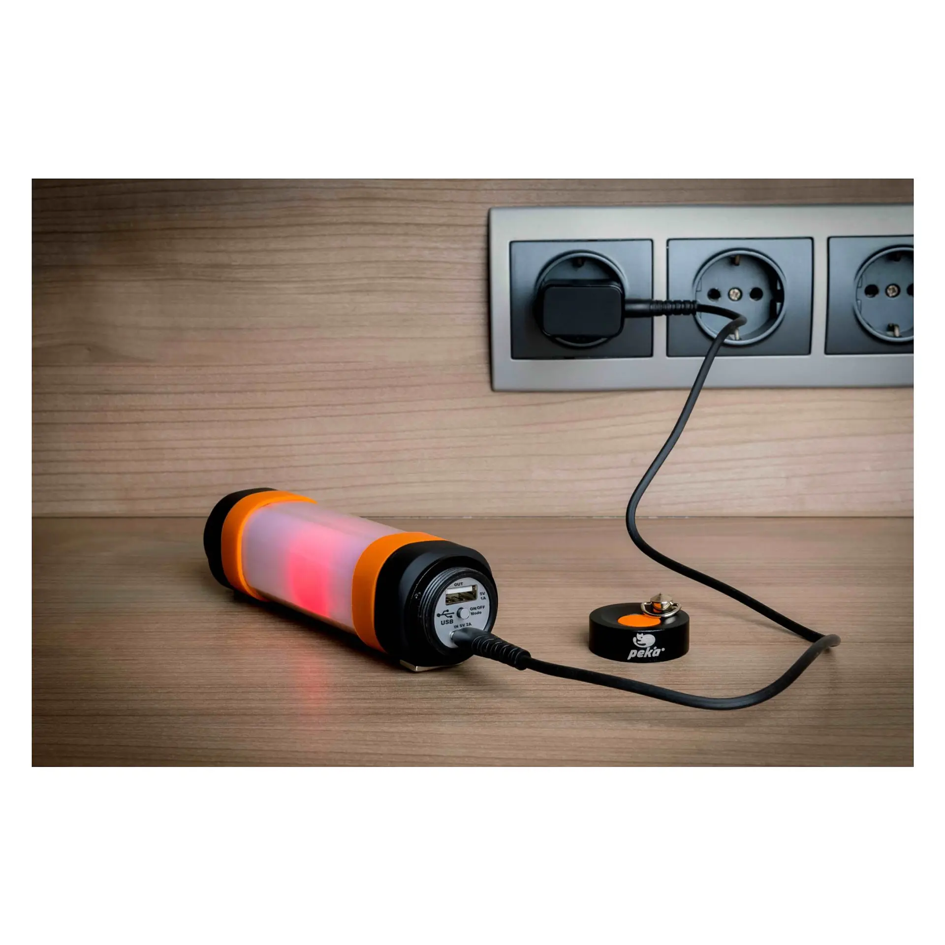 Linterna Recargable Tubular 200lm LED Repelente T016 Peka 8
