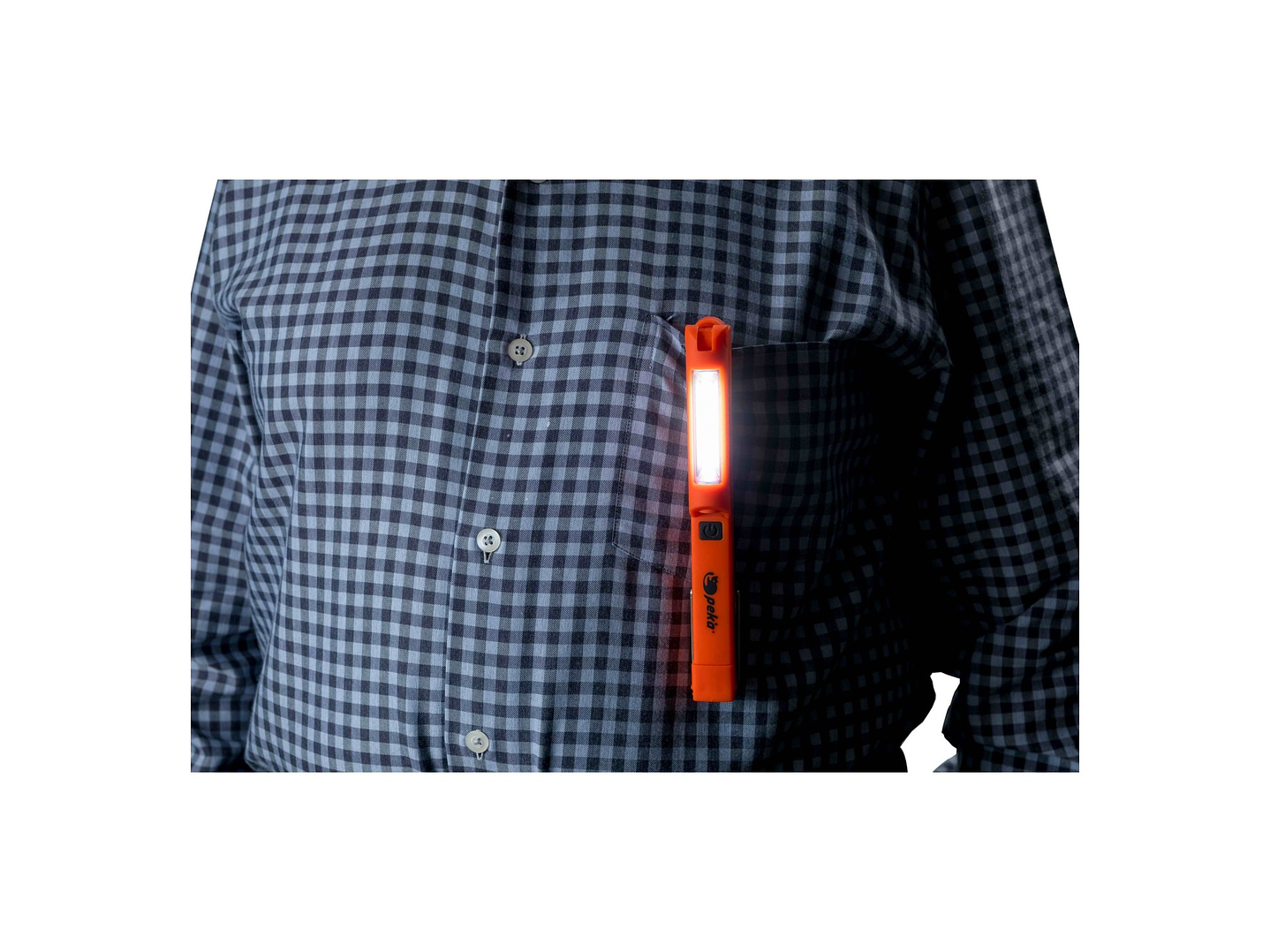 Linterna Lápiz Recargable Doble Luz Magnética W010 Peka 7