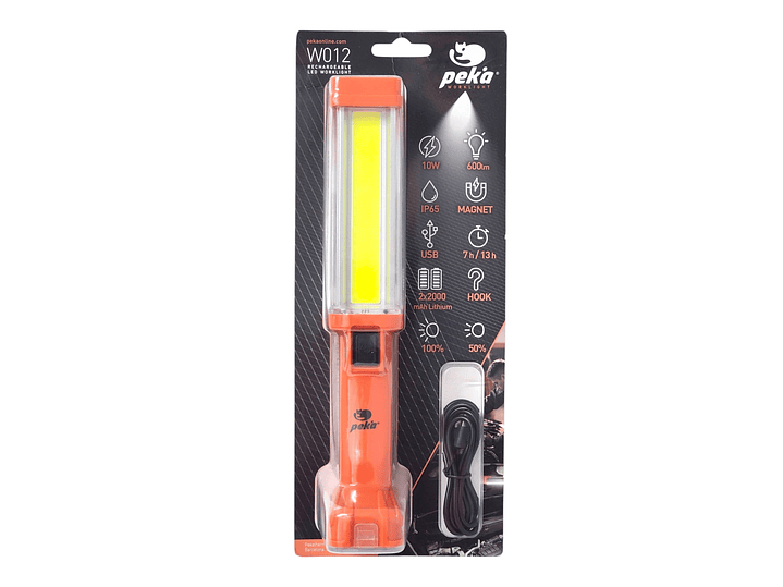Linterna de trabajo COB 10W Recargable Magnética W012 Peka 7