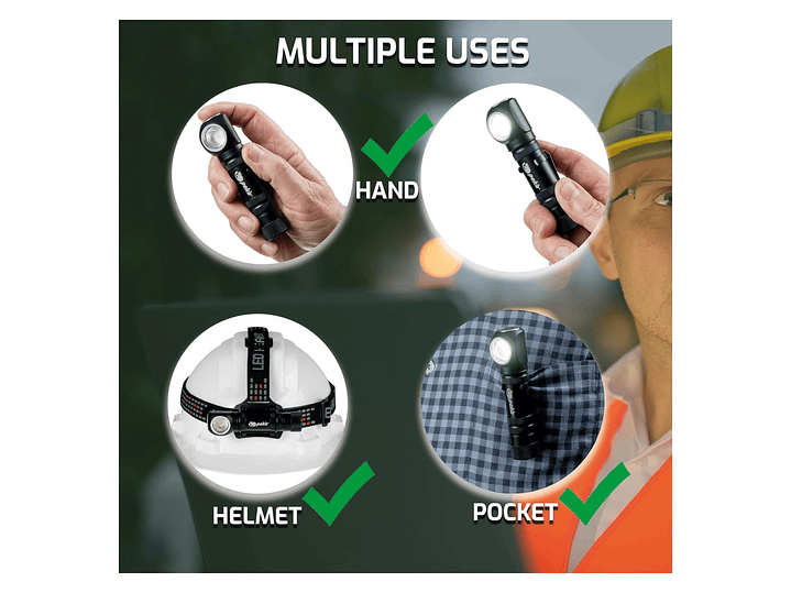 Lámpara Multifuncional LED 10W Recargable 1000lm HL1000 Peka 5
