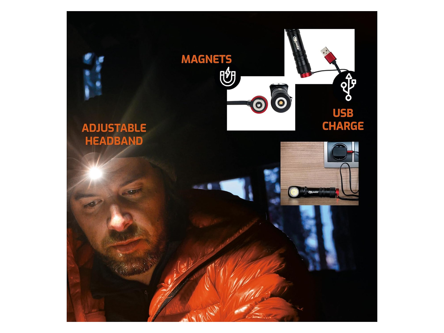 Lámpara Multifuncional LED 10W Recargable 1000lm HL1000 Peka 6