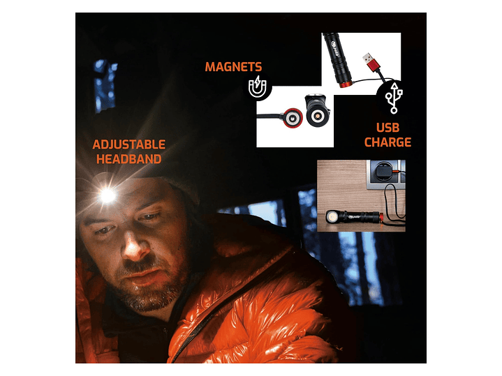 Lámpara Multifuncional LED 10W Recargable 1000lm HL1000 Peka 6