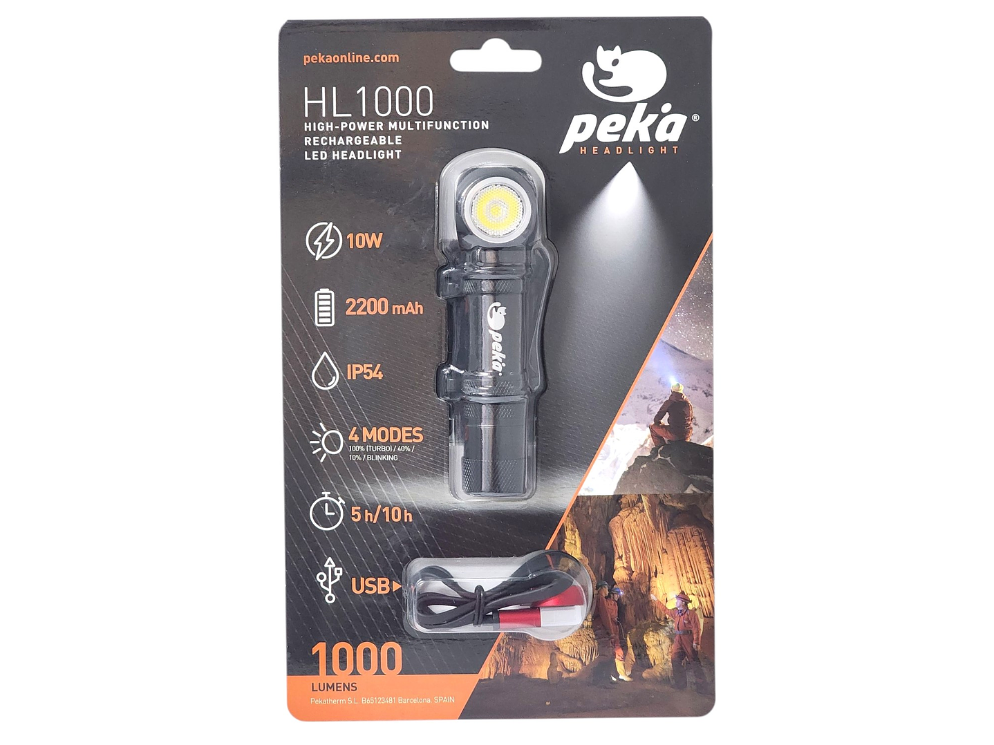 Lámpara Multifuncional LED 10W Recargable 1000lm HL1000 Peka 8