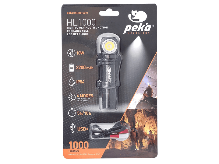 Lámpara Multifuncional LED 10W Recargable 1000lm HL1000 Peka 8