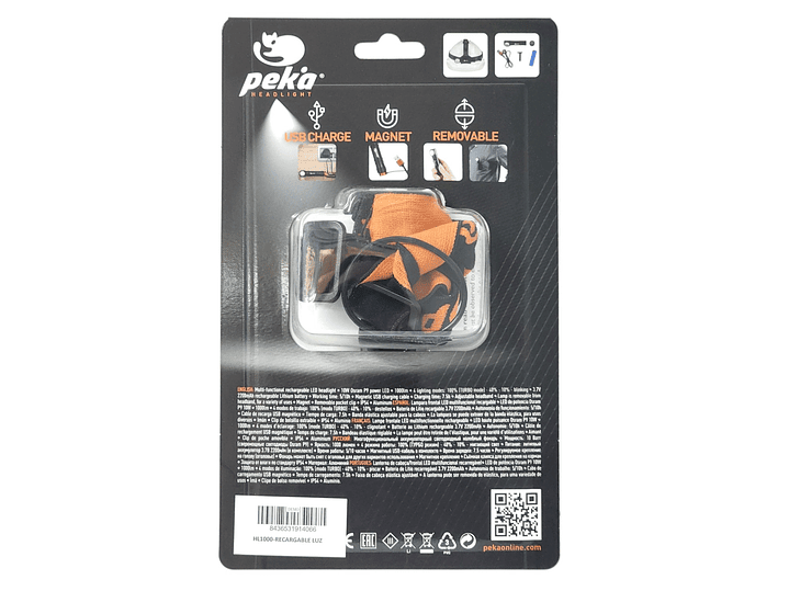 Lámpara Multifuncional LED 10W Recargable 1000lm HL1000 Peka 9