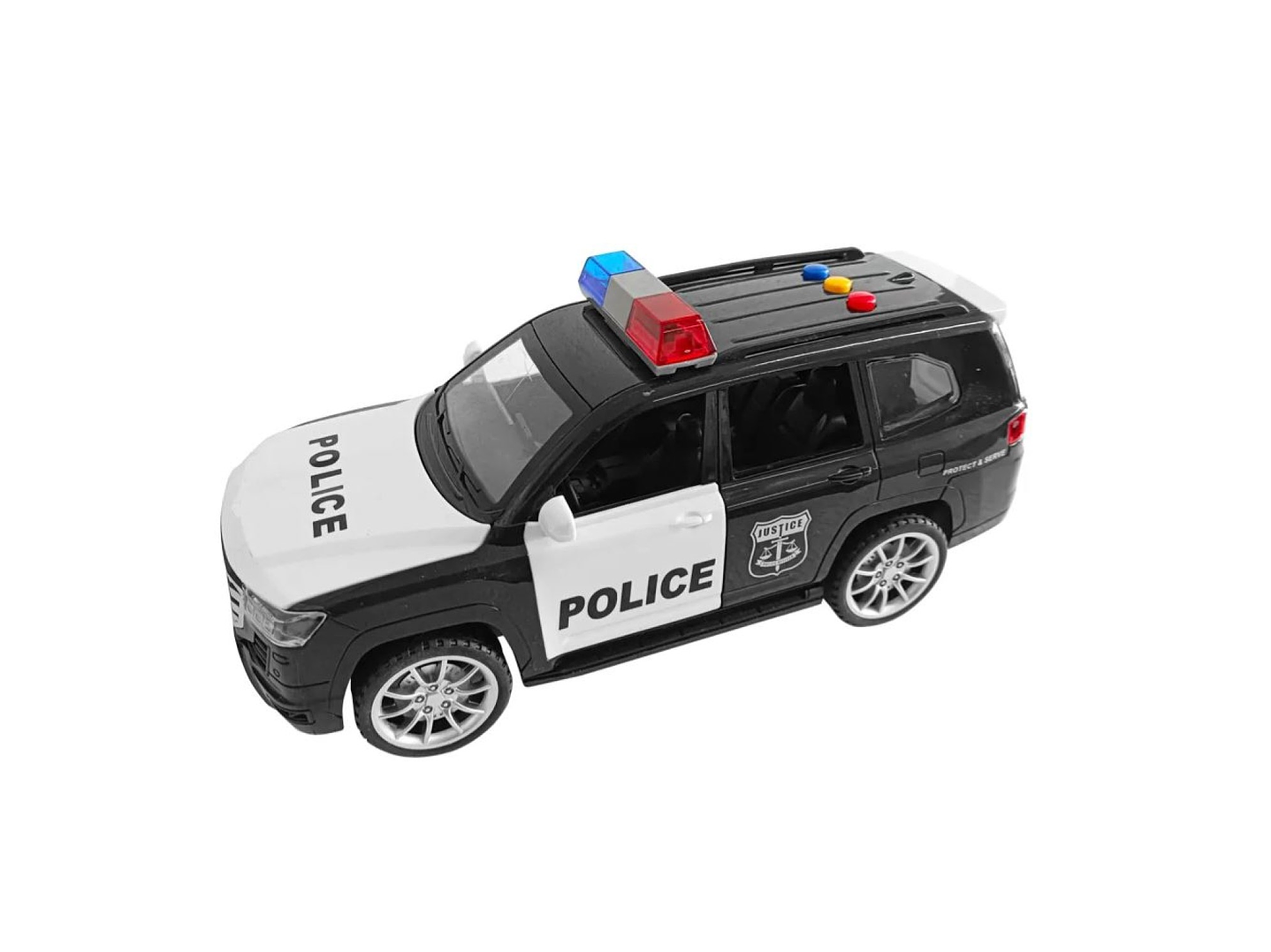 Juguete Camioneta Policía Fricción Lancha Luz Sonido DBG1667 3