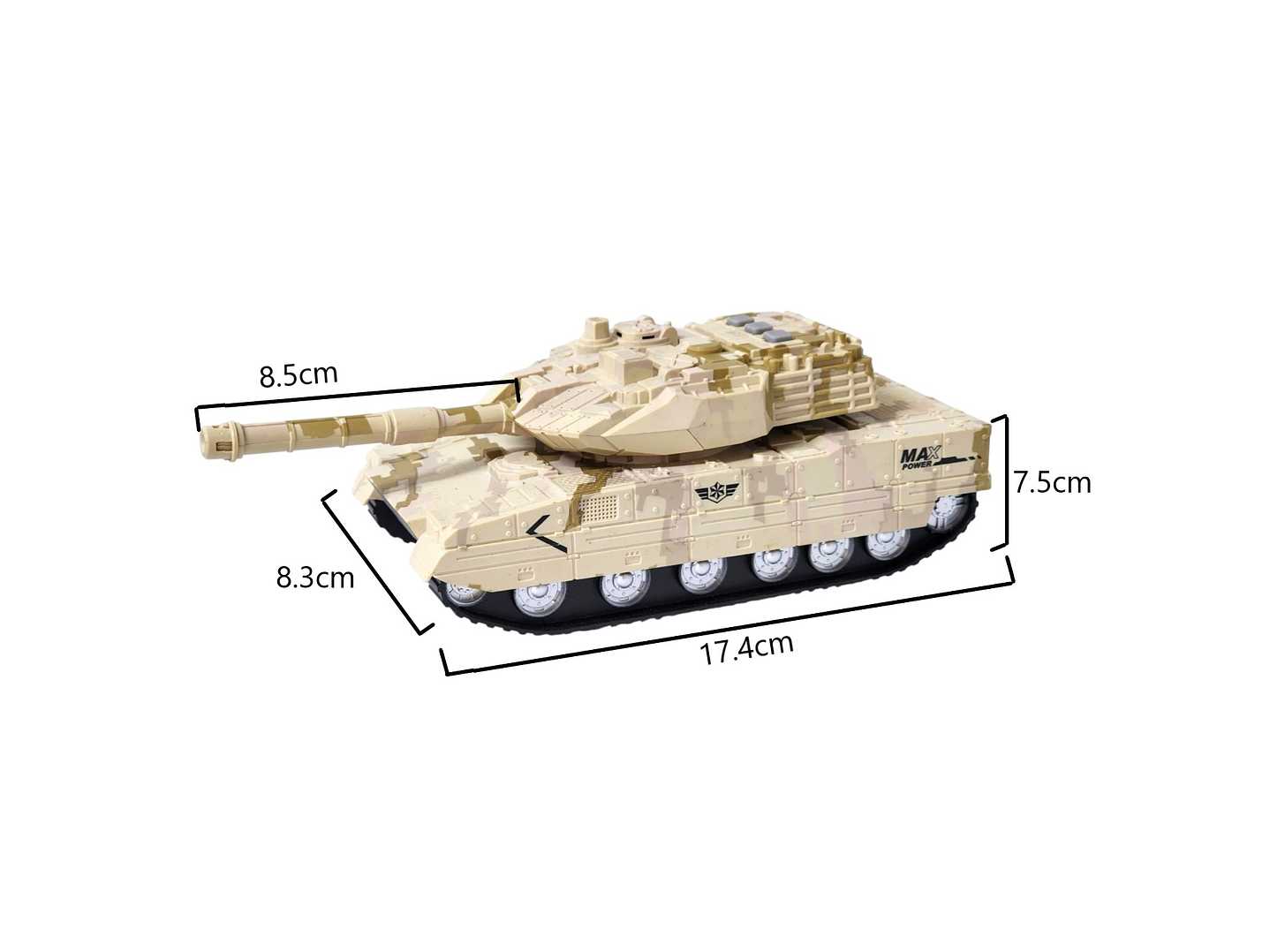 Juguete Tanque Guerra Militar Luz/ Sonido/ Fricción DBG1668 4