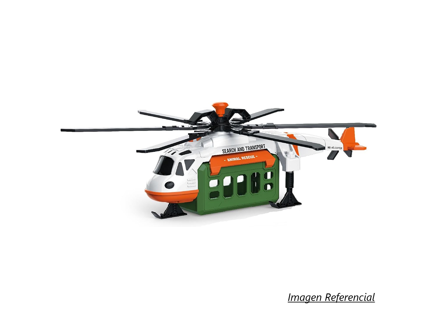 Juguete Helicóptero Transp Dinosaurio Sonido Rescate DBG1672 3