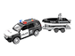 Juguete Camioneta Policía Fricción Lancha Luz Sonido DBG1667 - Miniatura 6