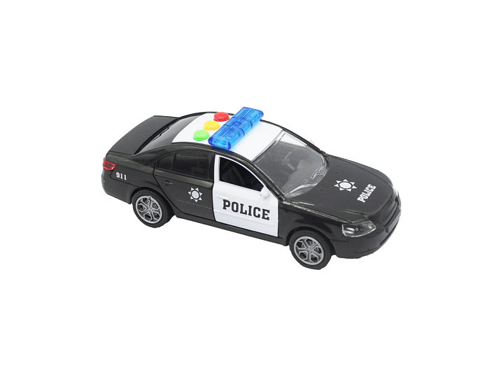 Juguete Auto Policía Patrulla Luces Sonido Fricción DBG1675 1