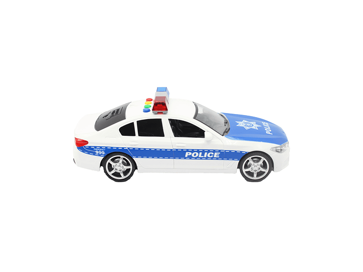 Juguete Auto Policía Con Luces Sonido Y Fricción DBG1674 4