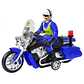 Juguete Moto Policía Luz Sonido Fricción Sujeto Poli DBG1677 - Miniatura 1