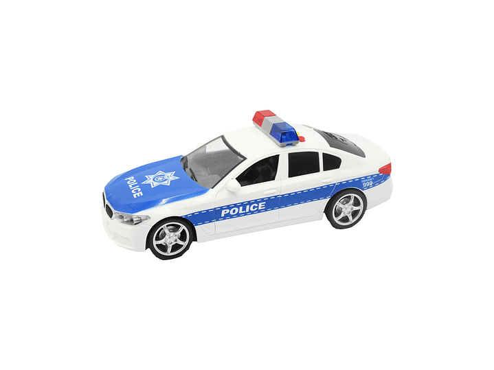 Juguete Auto Policía Con Luces Sonido Y Fricción DBG1674 5