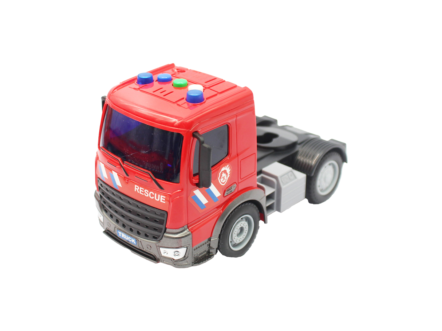 Set Camión Helicóptero Auto Rescate Sonido Fricción DGB1670 7