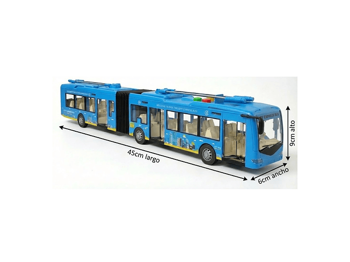Juguete Autobús Articulado Luz Sonido Fricción DBG1676 3