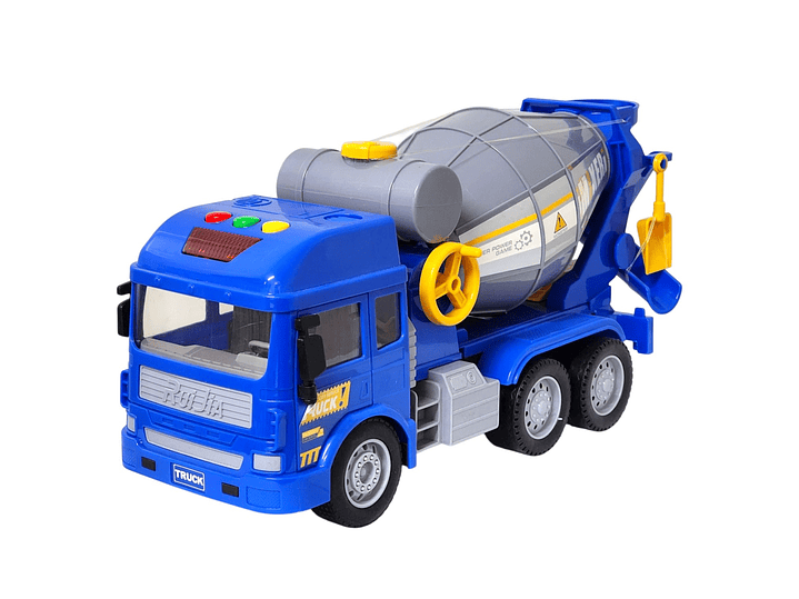 Juguete Camión Hormigonera Luz Sonido Fricción DBG1678 Azul 1
