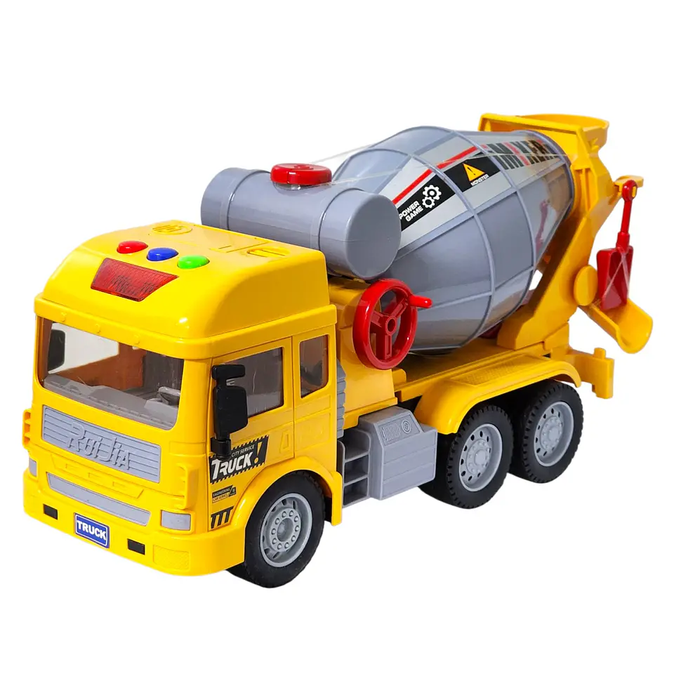 Juguete Camión Hormigonera Sonido Fricción DBG1678 Amarillo 1
