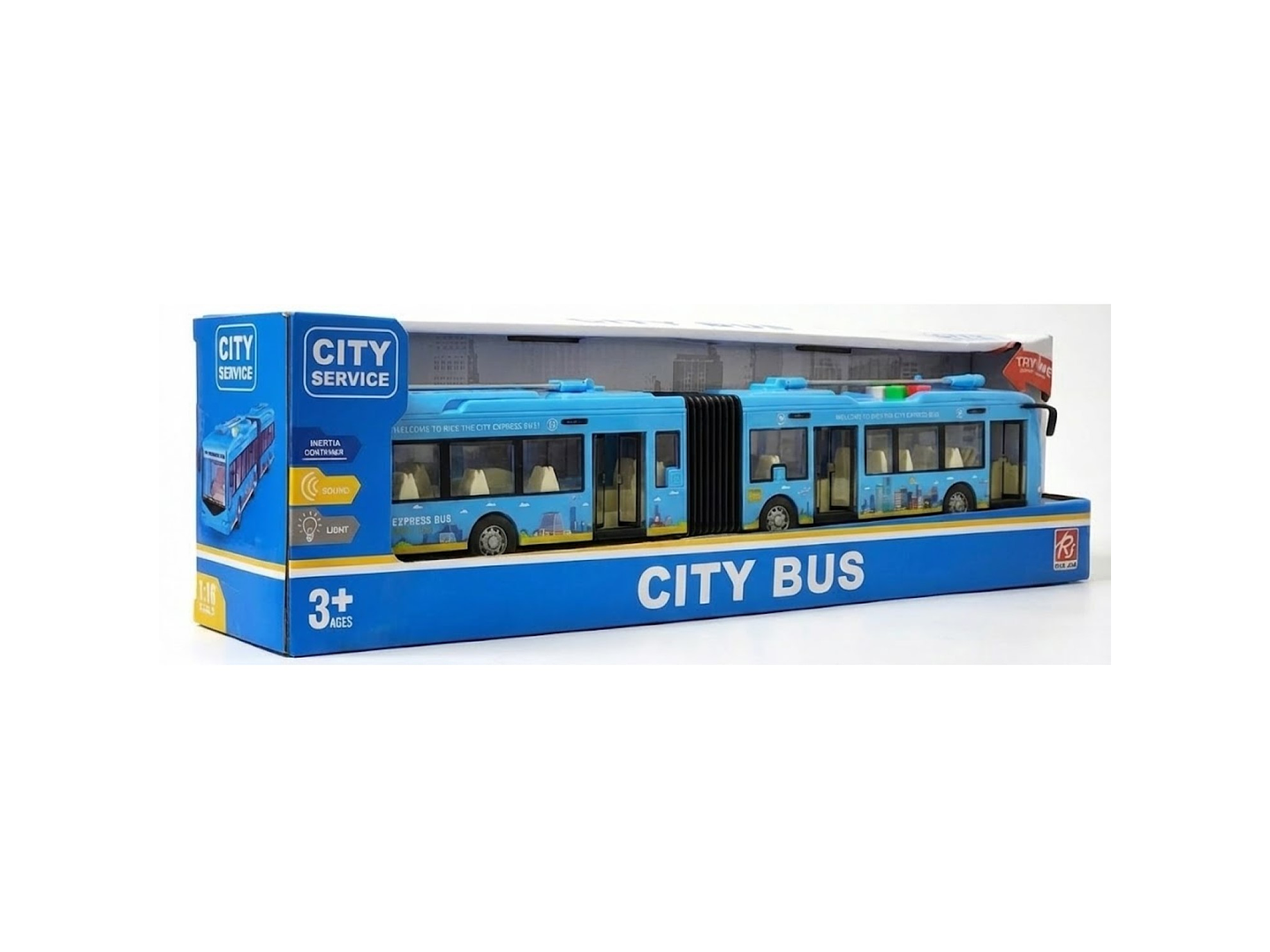 Juguete Autobús Articulado Luz Sonido Fricción DBG1676 4