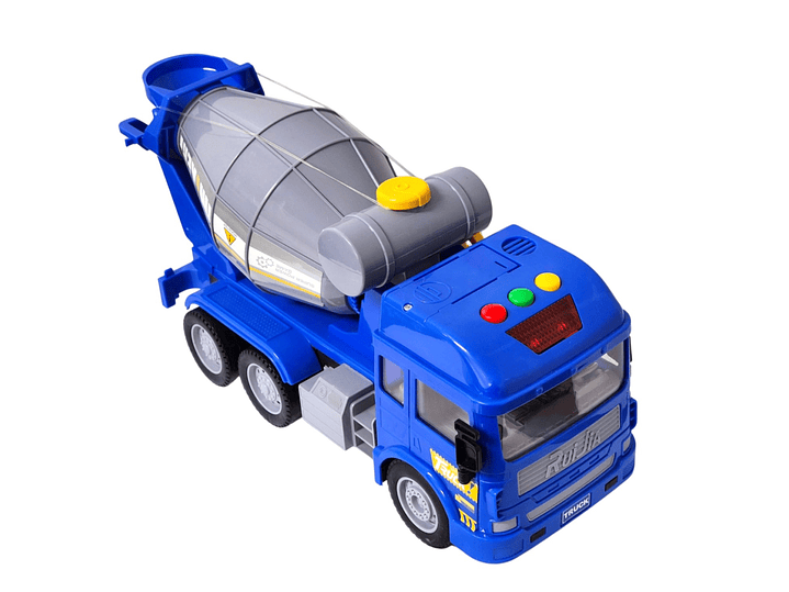 Juguete Camión Hormigonera Luz Sonido Fricción DBG1678 Azul 2
