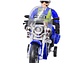 Juguete Moto Policía Luz Sonido Fricción Sujeto Poli DBG1677 - Miniatura 3
