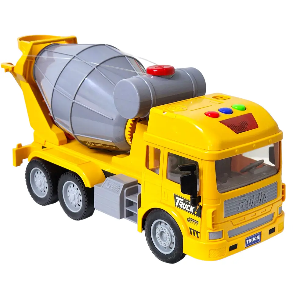 Juguete Camión Hormigonera Sonido Fricción DBG1678 Amarillo 3