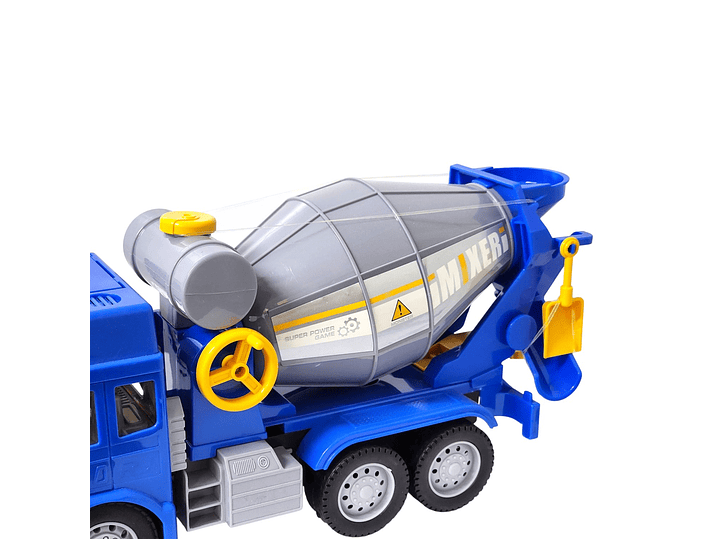 Juguete Camión Hormigonera Luz Sonido Fricción DBG1678 Azul 5