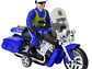 Juguete Moto Policía Luz Sonido Fricción Sujeto Poli DBG1677 - Miniatura 5