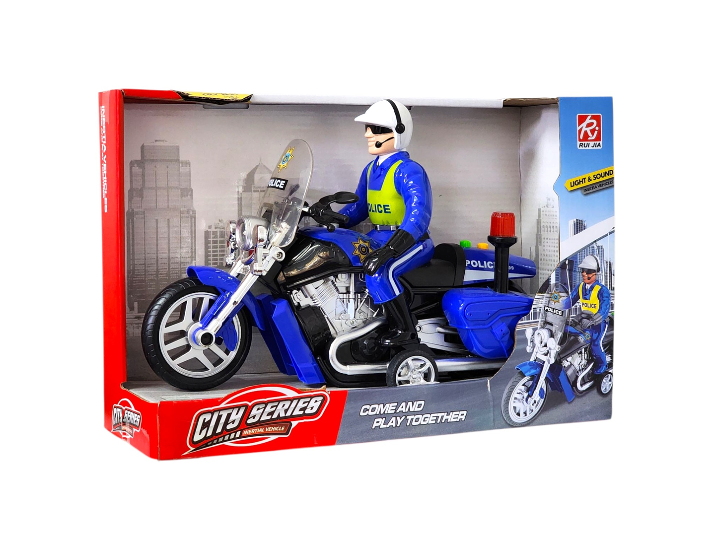 Juguete Moto Policía Luz Sonido Fricción Sujeto Poli DBG1677 6