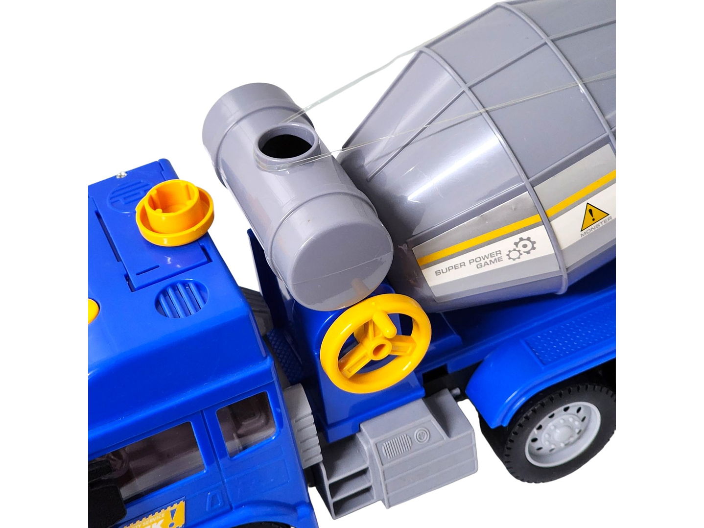 Juguete Camión Hormigonera Luz Sonido Fricción DBG1678 Azul 7