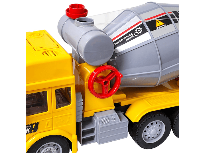 Juguete Camión Hormigonera Sonido Fricción DBG1678 Amarillo 7