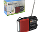 Radio Portátil Solar AM FM SW LED 15W TL653R Tecnolab Rojo - Miniatura 6