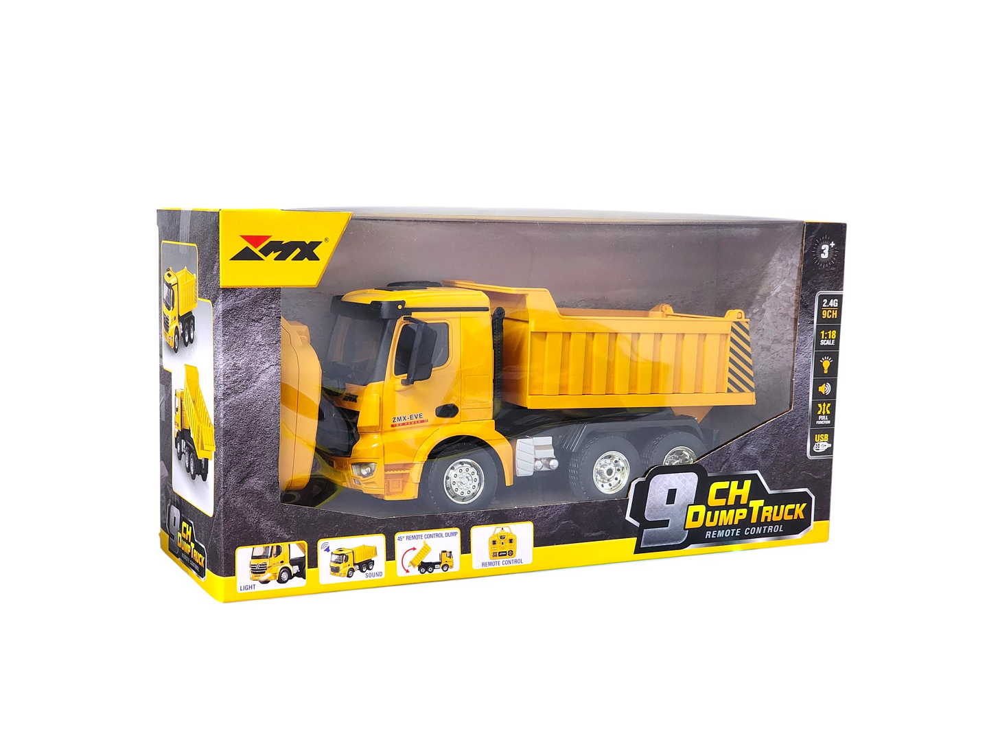 Juguete Camión Carga RC 9 Canales Batería Recargable DBG1694 3