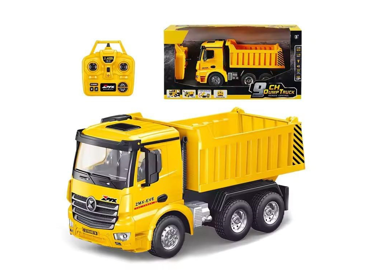 Juguete Camión Carga RC 9 Canales Batería Recargable DBG1694 4