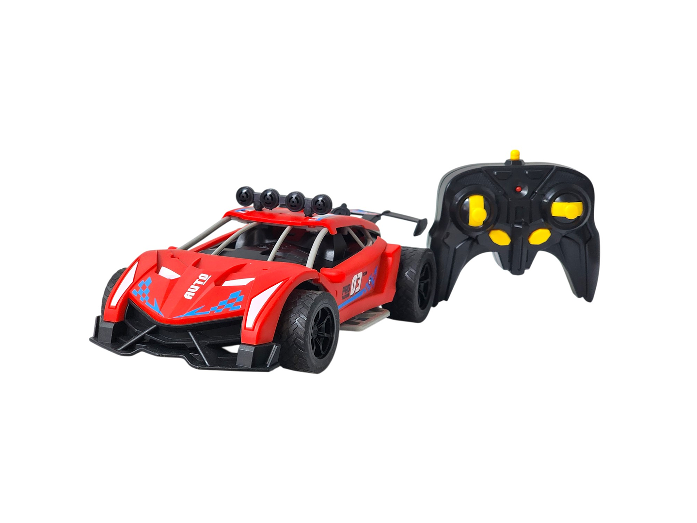 Auto de carrera RC Luz Música y Vapor Trasero DBG1759R Rojo 1