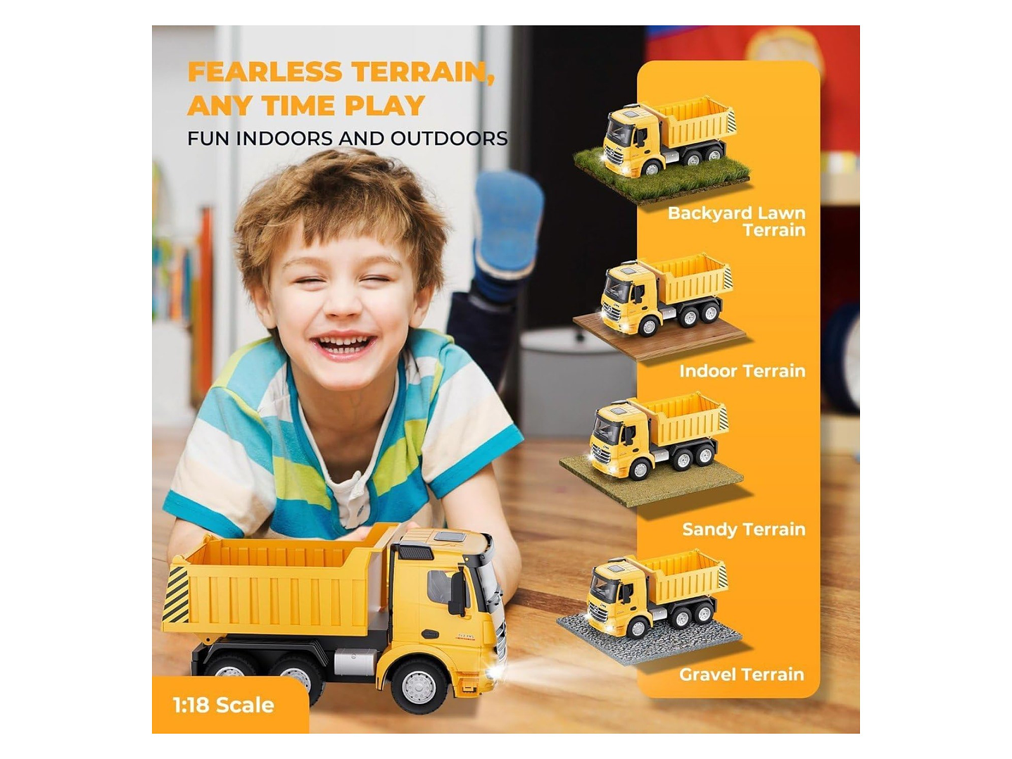 Juguete Camión Carga RC 9 Canales Batería Recargable DBG1694 5