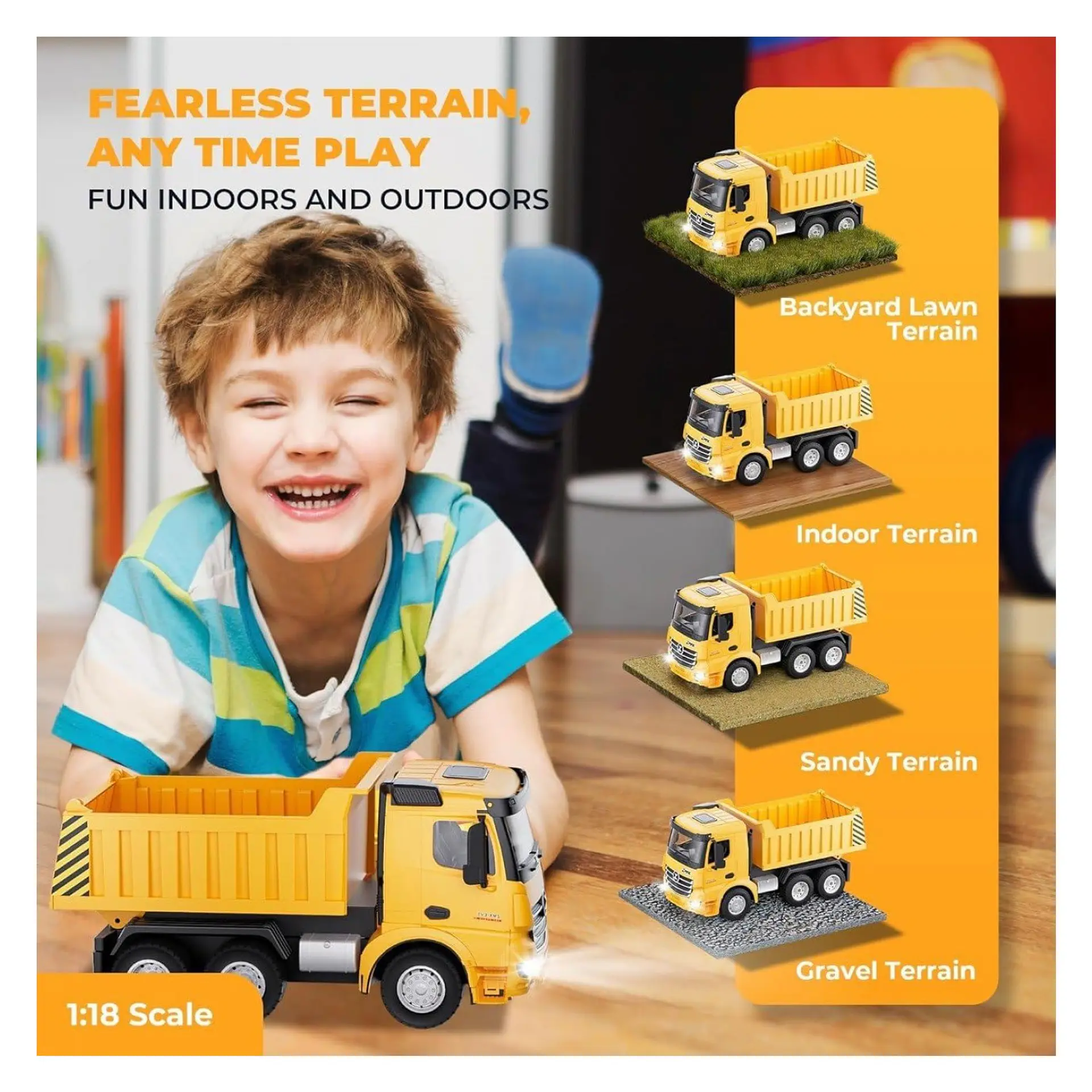 Juguete Camión Carga RC 9 Canales Batería Recargable DBG1694 5