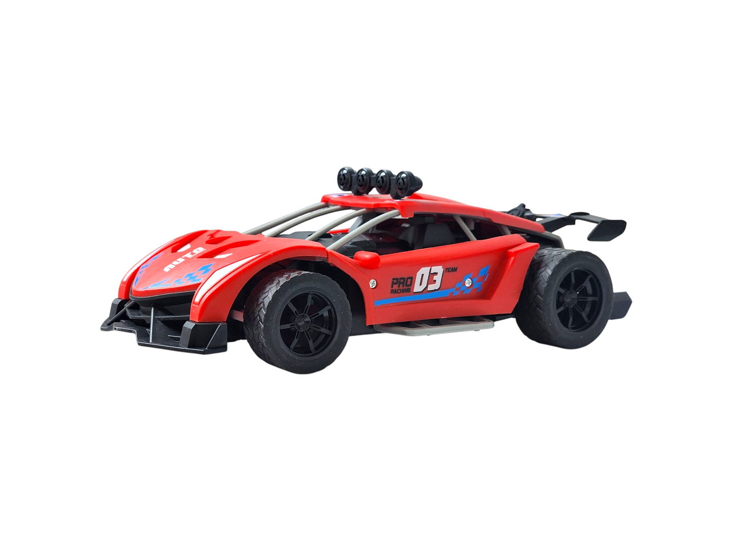 Auto de carrera RC Luz Música y Vapor Trasero DBG1759R Rojo 2