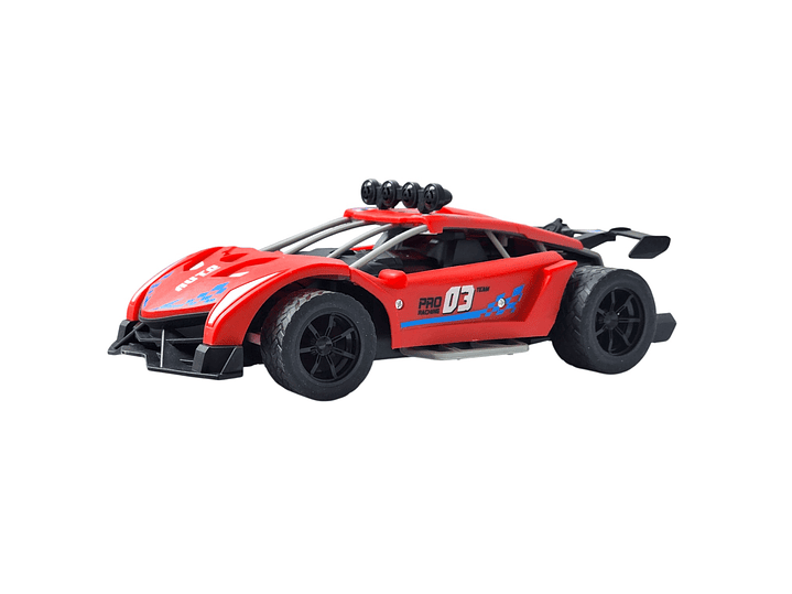 Auto de carrera RC Luz Música y Vapor Trasero DBG1759R Rojo 2