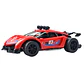 Auto de carrera RC Luz Música y Vapor Trasero DBG1759R Rojo - Miniatura 2