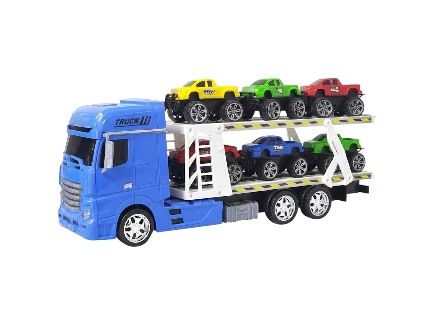 Juguete Camión Transportador Mosquito + 6 Autos DBG1614BL 1