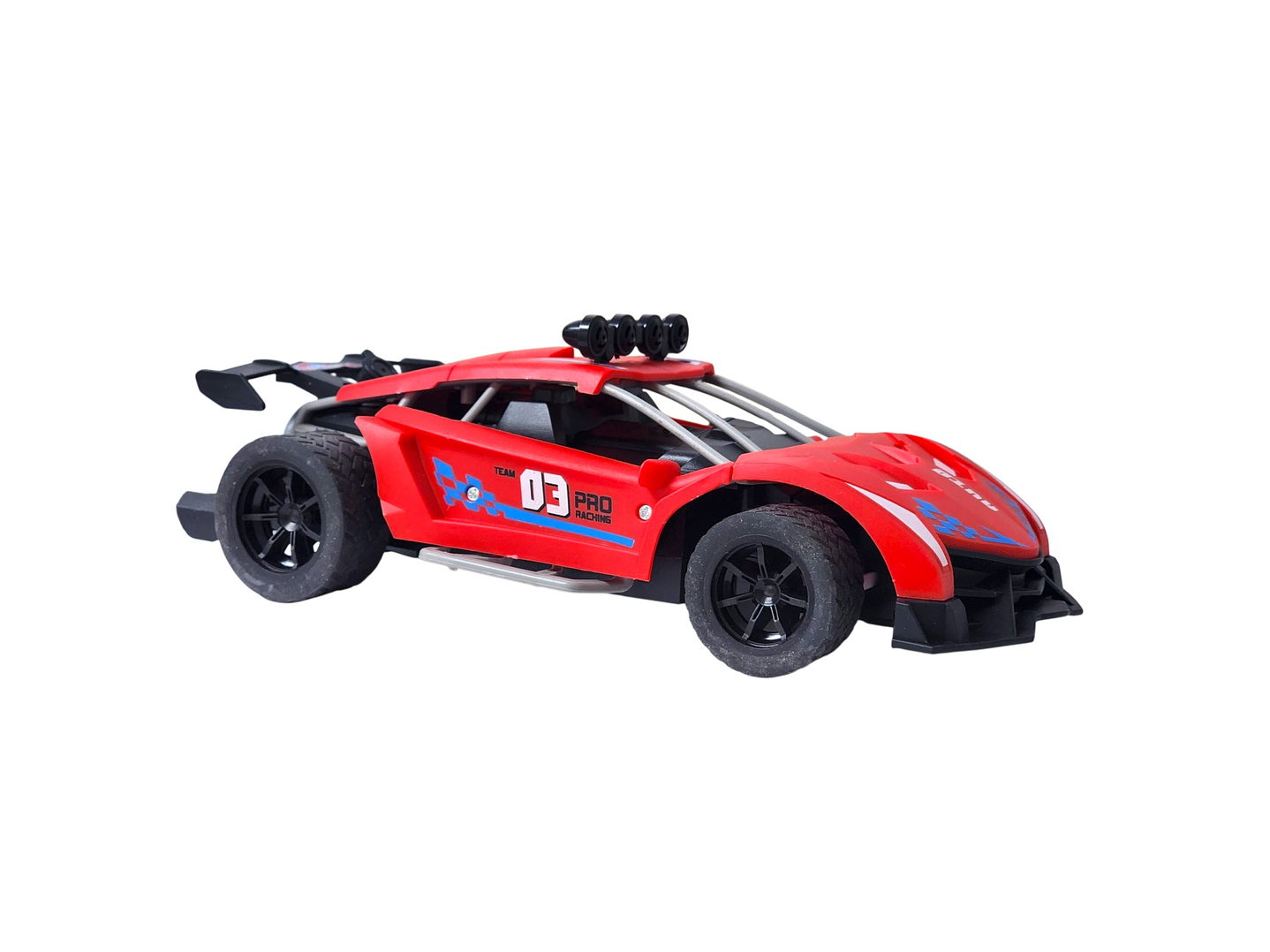 Auto de carrera RC Luz Música y Vapor Trasero DBG1759R Rojo 3