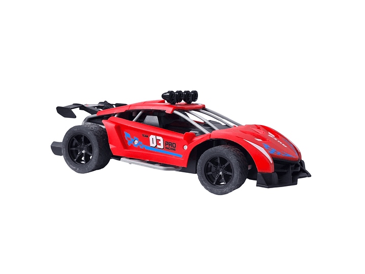 Auto de carrera RC Luz Música y Vapor Trasero DBG1759R Rojo 3