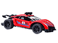 Auto de carrera RC Luz Música y Vapor Trasero DBG1759R Rojo - Miniatura 3