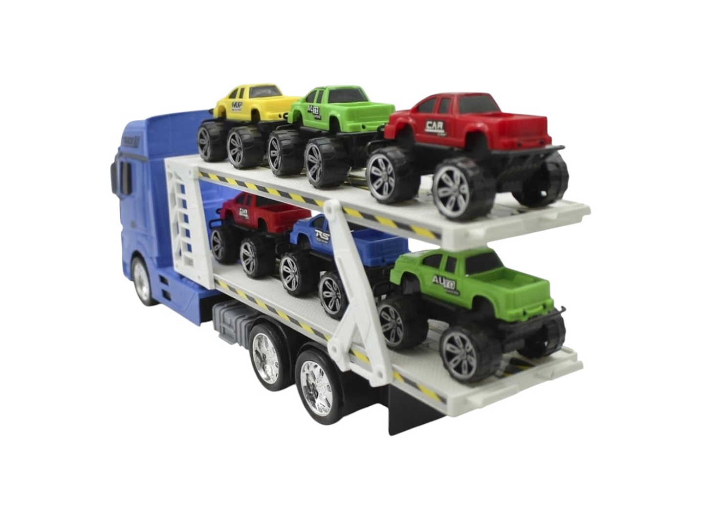 Juguete Camión Transportador Mosquito + 6 Autos DBG1614BL 2