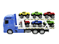 Juguete Camión Transportador Mosquito + 6 Autos DBG1614BL - Miniatura 3
