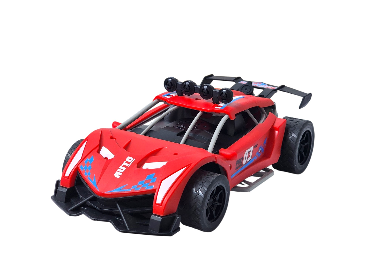 Auto de carrera RC Luz Música y Vapor Trasero DBG1759R Rojo 4